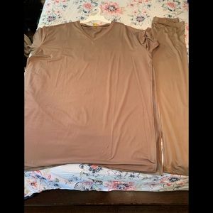 2 piece pant set both sides are split